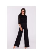 Stylove Гащеризон с широки панталони и дантелена горна част
