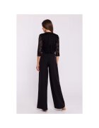Stylove Гащеризон с широки панталони и дантелена горна част