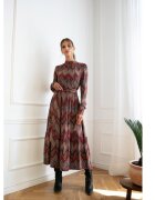Stylove Макси рокля с - ацтекски принт - модел 1