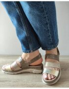 Suave Ежедневни дамски сандали 12511T Mostar H6-1 Златни + Металик - Златен
