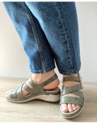 Suave Ежедневни дамски сандали 18000T Azores 40-N Kaki - Зелени