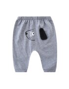 Superbaby Панталон малки кучета памучни момчета сив