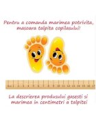 Superbaby Плюшени кремави ботушки с тъмносиньо за бебета Крем