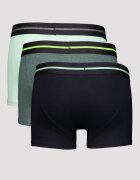 Superdry & Co Боксерки с лого на талията - 3 чифта Черен/Тъмнозелен/Ментово зелено
