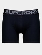 Superdry & Co Боксерки с памук с лого - 3 чифта Черен/Мандарина