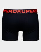 Superdry & Co Боксерки с памук с лого - 3 чифта Черен/Мандарина