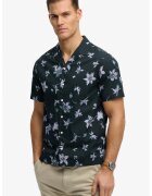 Superdry  Co Флорална риза с къси ръкави - Бял/Ултрамарин синьо/Петролно синьо