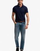 Superdry & Co Тениска с яка Ултрамарин синьо