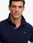 Superdry & Co Тениска с яка Ултрамарин синьо