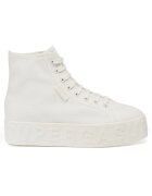 Superga Дамски маратонки Shiny 3D Lettering - текстил - бели -