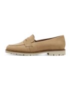 Tamaris Велурени мокасини - Светлокафяв