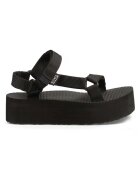 Teva Текстилни сандали Universal със скосена платформа и велкро - Черен