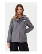 The North Face Дамско яке за дъжд - сиво - рециклиран полиестер