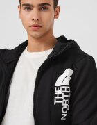 The North Face Худи Merak за хайкинг с цип Избеляло черно