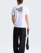 The North Face Тениска Mountain Sketch с овално деколте Избеляло черно/Бял