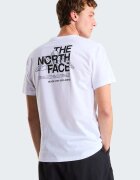 The North Face Тениска Mountain Sketch с овално деколте Избеляло черно/Бял