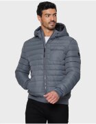 Threadbare Капитонирано яке Bescot 2231 с джобове с капаче - Въглен сиво