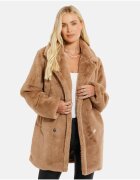 Threadbare Палто Wollmantel 5881 от еко пух - Светлокафяв