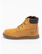 Timberland Боти Pokey Pine от набук - Тъмнокафяв/Тъмножълт
