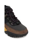 Timberland Ботуши за момчета естествена кожа Черен/Кафяв