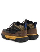 Timberland Ботуши за момчета естествена кожа Черен/Кафяв