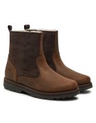 Timberland Дамски боти - естествена кожа - цип - кафяви