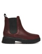 Timberland Дамски боти TB0A4 - червени - естествена кожа