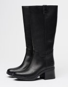 Timberland Кожени дълги ботуши Bellevaux с масивен ток Черен