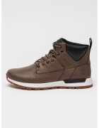 Timberland Кожени маратонки Killington Trekker с еко кожа - Тъмнокафяв/Черен