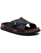 Timberland Мъжки чехли TB0A2B650151 - естествена кожа - 43 EU - черни