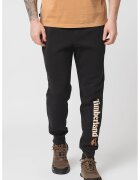 Timberland Спортен панталон със средна талия и връзка - Черен/Кафяв