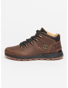 Timberland Спортни обувки Sprint Trekker от кожа и текстил - Тъмнокафяв/Черен