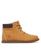 Timberland Спортни обувки за момчета - естествена кожа - кафяви