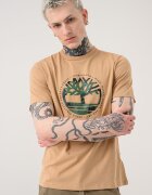 Timberland Тениска с принт Светлокафяв