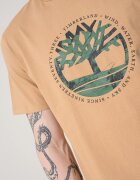 Timberland Тениска с принт Светлокафяв