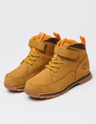 Timberland Велурени боти Euro Rock с велкро Канелено кафяво