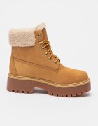 Timberland Водоустойчиви боти Stone Street от набук Слонова кост/Карамел