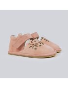 TINY TOES Pantofi Barefoot din piele naturala - Aster - Roz