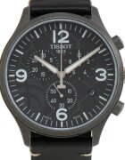 Tissot Часовник с хронограв и сменяеми каишки Черен