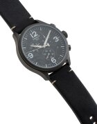 Tissot Часовник с хронограв и сменяеми каишки Черен