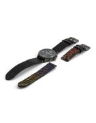 Tissot Часовник с хронограв и сменяеми каишки Черен