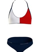 Tommy Hilfiger Бански с дизайн с цветен блок - 2 части Тъмносин