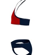 Tommy Hilfiger Бански с дизайн с цветен блок - 2 части Тъмносин