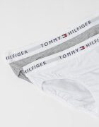 Tommy Hilfiger Бикини Classic с лого на талията - 2 чифта Сив меланж/Бял