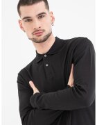 Tommy Hilfiger Блуза с яка и лого - Черен