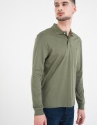 Tommy Hilfiger Блуза с яка и лого Каки