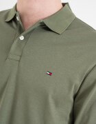 Tommy Hilfiger Блуза с яка и лого Каки
