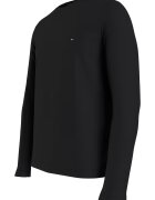 Tommy Hilfiger Блуза slim fit от органичен памук Черен
