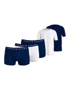 Tommy Hilfiger Боксерки и тениска - 5 части - Бял/Син