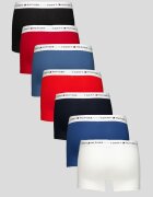 Tommy Hilfiger Боксерки с лого - 7 чифта Червен/Бял/Син